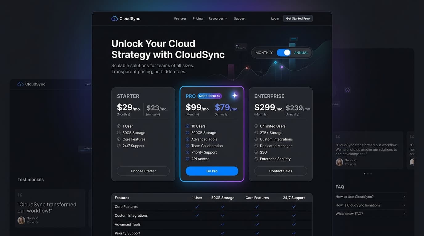 SaaS ve Hizmet Şirketleri İçin Fiyatlandırma Sayfası (Pricing Page) Tasarım Taktikleri