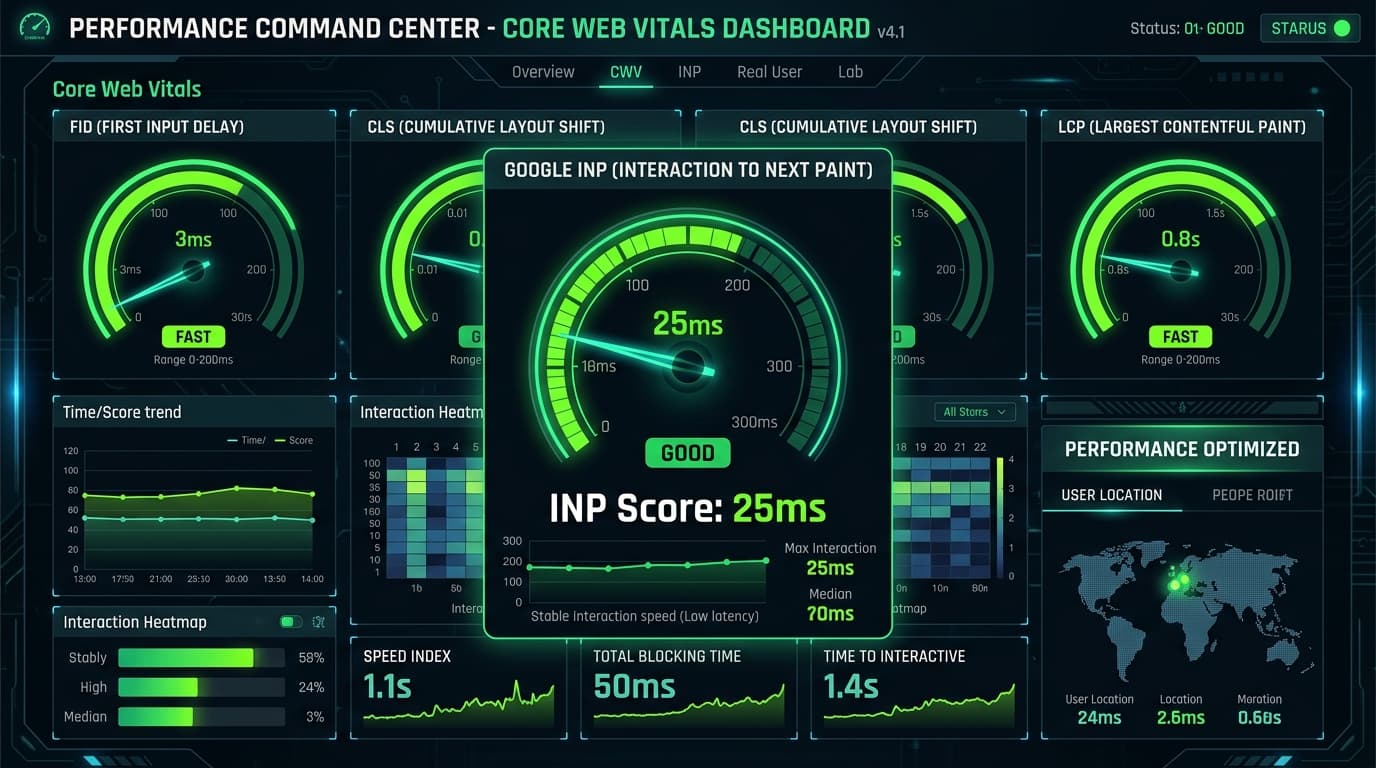 Google INP (Interaction to Next Paint) Nedir? Sitenizi Yeni Core Web Vitals Metriğine Hazırlayın